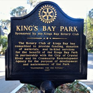 Kings Bay Park downtown Crystal River Florida